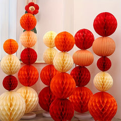 12pcs 15 Paper Honeycomb Ball Party Decorative Hanging Lantern Supplies