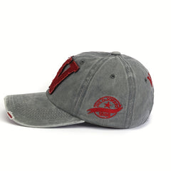 Duck Tongue Baseball Hat Washed Letter W Sun Visor Street Cap