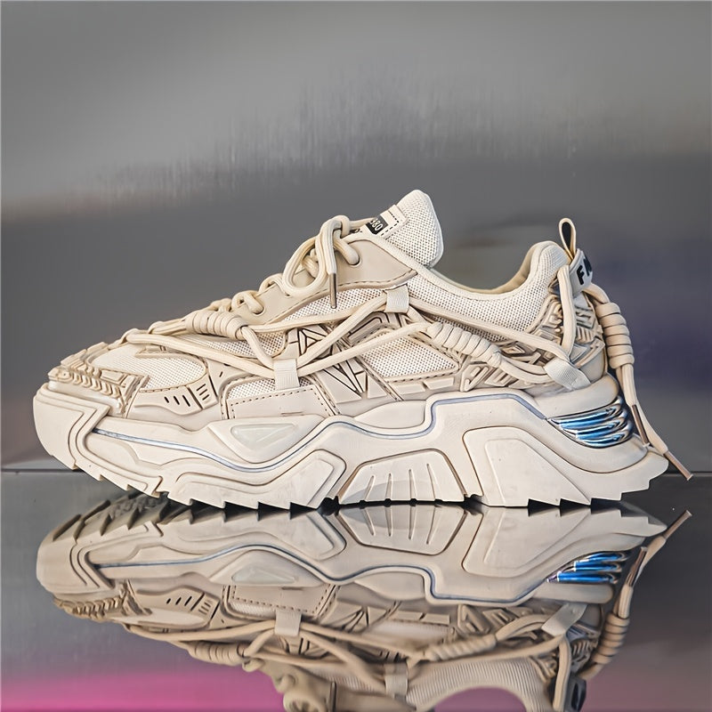 Men's Chunky Lace-Up Dad Sneakers Athletic Shoes