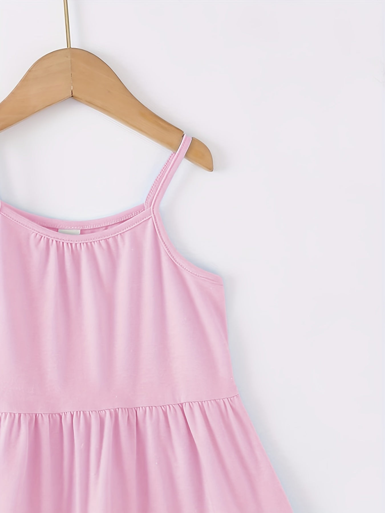 2pcs Toddler Girls Spaghetti Strap Swing Dress for Sunmmer