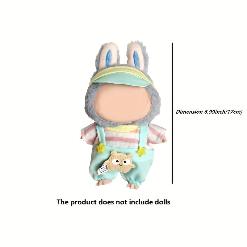Doll Outfit Set with Headwear and Pants - 6-9 Inch Dolls
