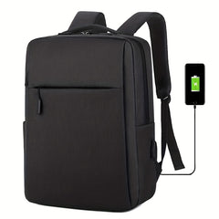 Casual Minimalist Laptop Backpack Solid All Match Storage Work Bag