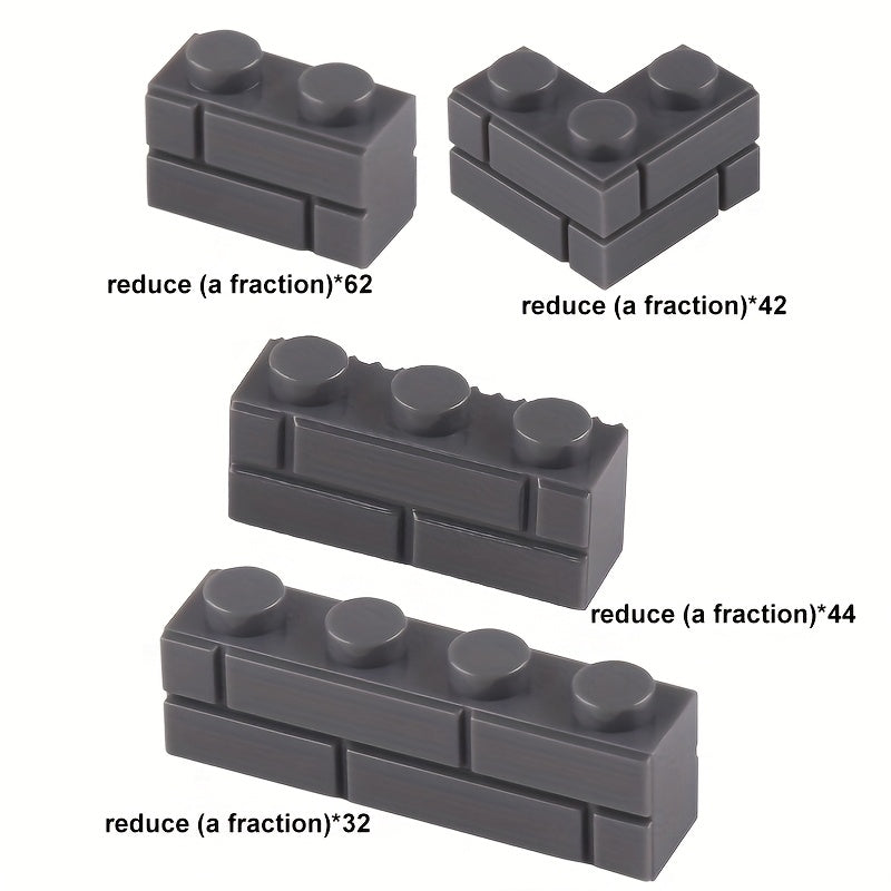 Kids Building Blocks Educational Toy Small Grain Thick Wall Tiles 1x2 1x3 1x4