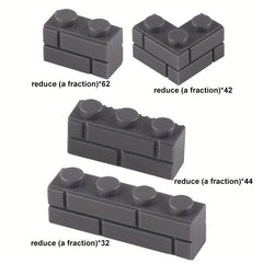 Kids Building Blocks Educational Toy Small Grain Thick Wall Tiles 1x2 1x3 1x4