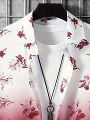 Men's Floral Graphic Button Up Shirt
