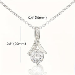 Granddaughter's Gift Necklace Stainless Steel Chain Christmas Present