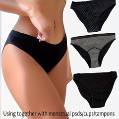 3 Pcs Women's Comfy Physiological Bikini Briefs