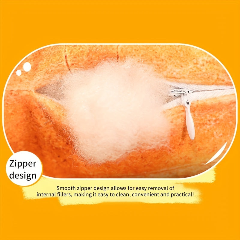 Bread Plush Toy Office Chair Cushion Funny Lazy Half Surround Cushion
