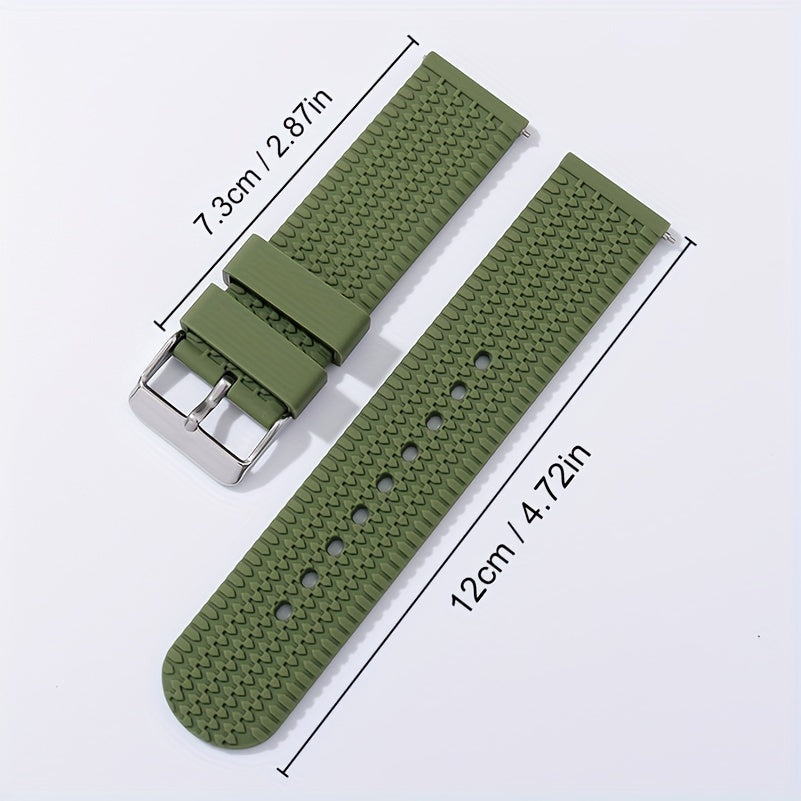 Sport Rubber Watch Strap Quick Release Silicone Watchband 18-24mm