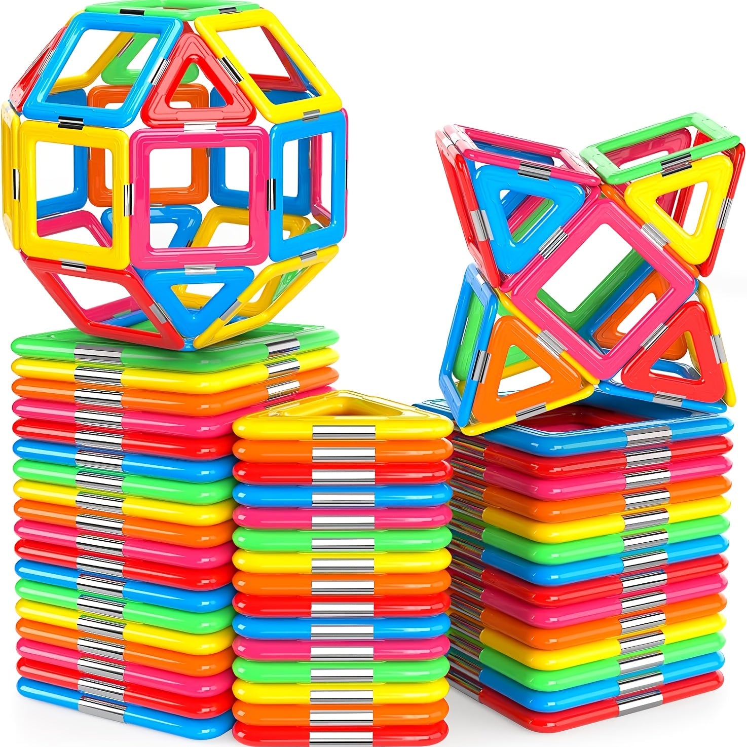 Magnetic Building Blocks 32p Set for 3 Year Old Boys and Girls