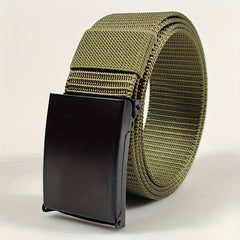 Men's Automatic Buckle Canvas Belt for Jeans