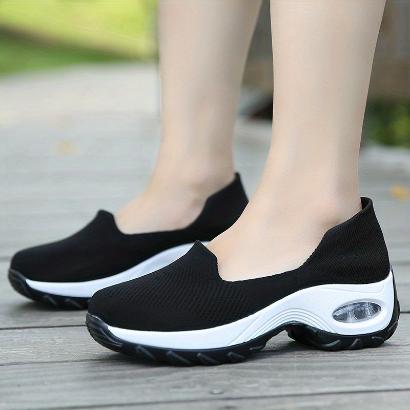 Women's Mesh Chunky Sneakers Slip On Lightweight Nursing Shoes