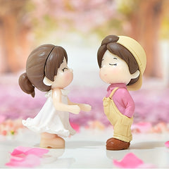 1pc PVC Couple Ornament Cake Decoration Wedding Holiday Gift Supplies