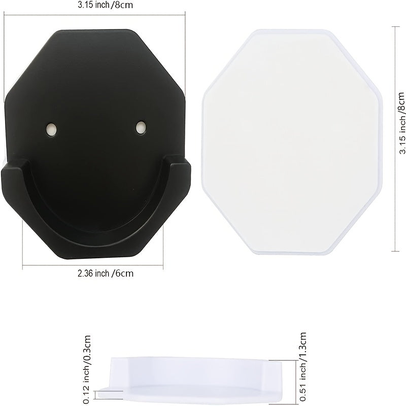 Adhesive Shower Curtain Rod Holders with Extra Support