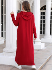Maxi Hooded Sweatshirt Dress