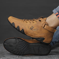 Men's Retro Casual Ankle Sneakers Anti-Skid Slip On Shoes for Outdoor Hiking