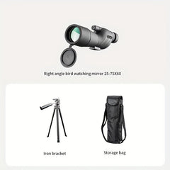60mm Large Obj Lens Outdoor Monocular with Tripod - Christmas Gift