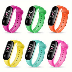 Heart Outdoor Sports Waterproof Watch with LED Screen & Light