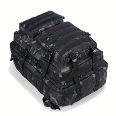 Molle Tactical Backpack 3 Assault Pack Hiking Rucksack with Flag Patch