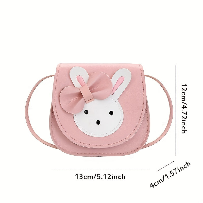 Girls Cartoon Rabbit Coin Purse Wallet Crossbody Bag