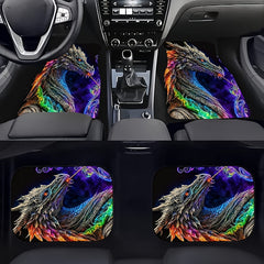 4pcs Car Floor Mats Non-slip Water Absorbent Stain Resistant Front Rear Seat