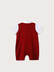 Striped Gentleman Baby Boys Jumpsuit Party Dress