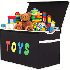 Collapsible Toy Storage Box with Lid for Kids Toys