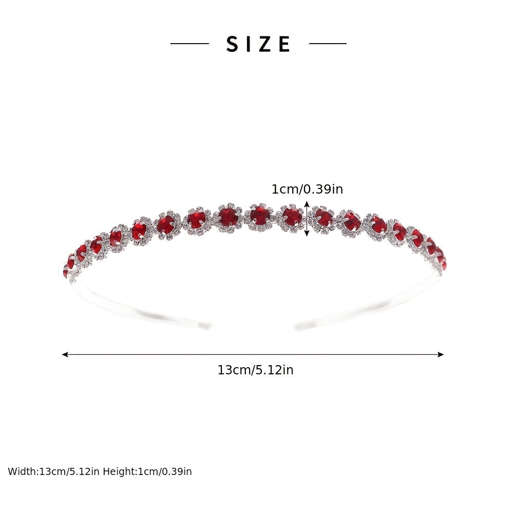 Crystal Rhinestone Silvery Hairband Headband Princess Tiara