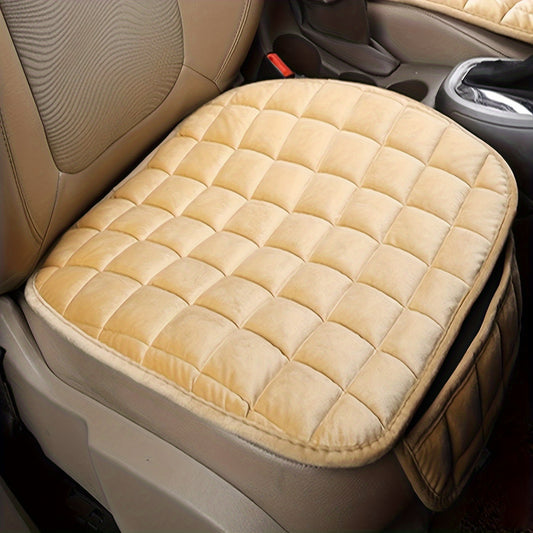 Car Seat Cushion With Non Slip Bottom & Storage Pouch
