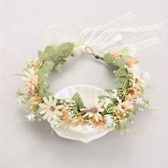 Kids' Simulated Rose Wreath Hair Accessories Set