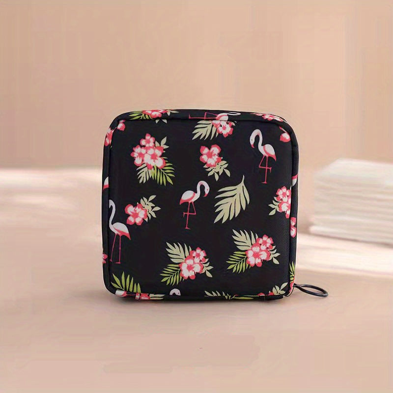 Reusable Nylon Tampon Storage Bag Mini Zipper Period Pouch
