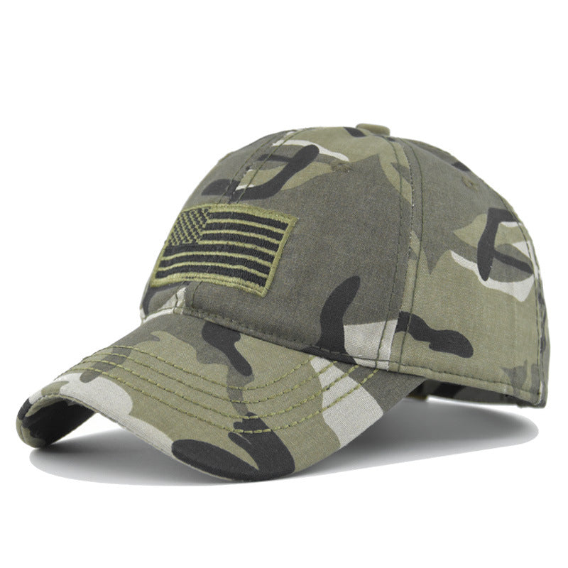 Camouflage Wash Mountaineering Cap for Kids Women Men