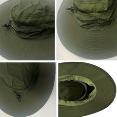 Sun Hat Windproof UV Protection Beach Mesh Sun Hat