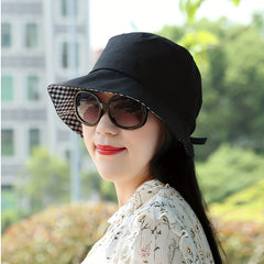 Short Brim Bucket Hat Lightweight Solid Summer Sun Hats Fisherman Cap Women
