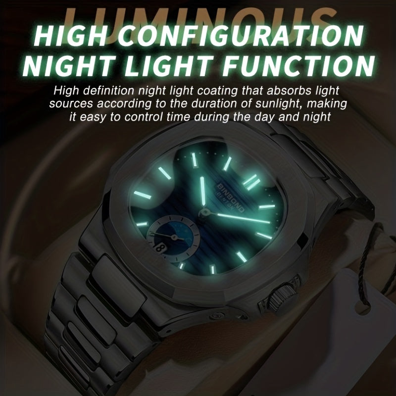 Classic Business Steel Strap Quartz Watch Waterproof Watch