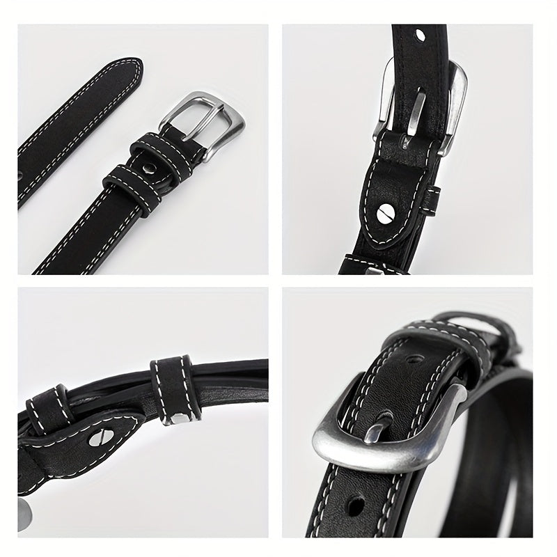 Retro PU Leather Belt for Men and Women