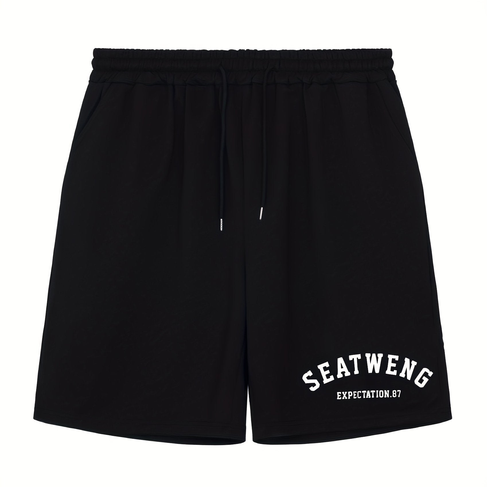 SEATWENG Men's Athletic Print Shorts for Cycling Fitness Gym - Summer Shorts