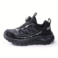 Boy's Chunky Shoes Rotating Buckle Non Slip Sneakers For Outdoor Activities