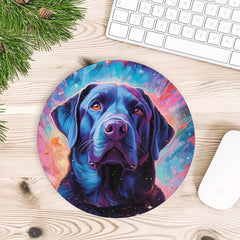 Labrador Dog Art Round Mouse Mat Mouse Pad Non Slip Rubber Base