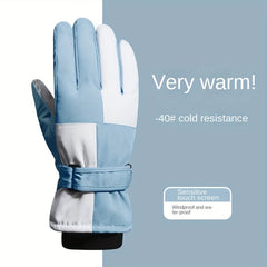 Winter Skiing Gloves Waterproof Touch Screen Warm Outdoor Riding Gloves