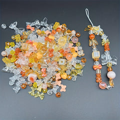 50g Transparent Solid Mixed Beads Bulk DIY Bracelet Necklace Material