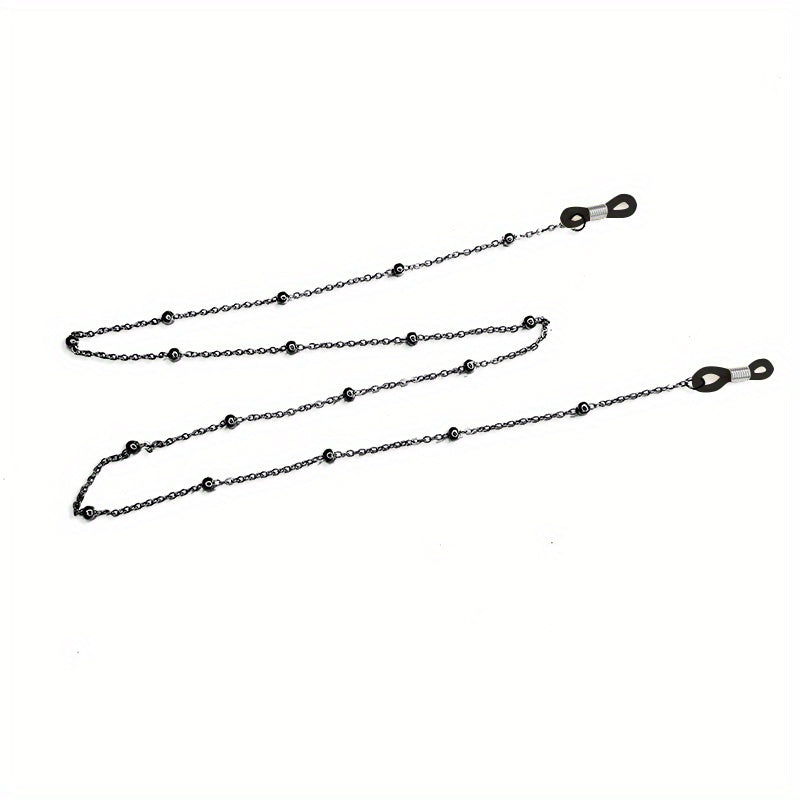 Metal Men Eyeglass Chains Reading Beaded Glasses Chain Necklace