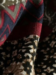 Patchwork Hooded Jacket Long Sleeve Casual Outerwear