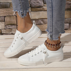 Women's Casual Canvas Sneakers Lightweight Slip On Walking Shoes