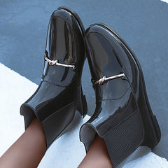 Chain Decor PVC Solid Rain Boots Wear Resistance Non Slip Durable Water Shoes