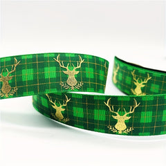 2yds 25mm Christmas Printed Ribbon For Decoration DIY Supplies