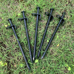 8PCS Outdoor Tent Stakes Steel Ground Nail Camping Accessories