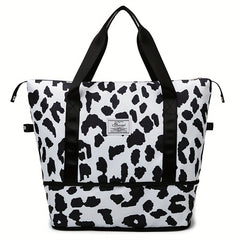 Expandable Tote Bag Dry Wet Separation Swimming Yoga Fitness Bag