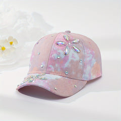 Girls' Rhinestone Baseball Cap