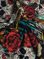 3D Rose and Flower Pattern Men's Novelty T-Shirt for Summer